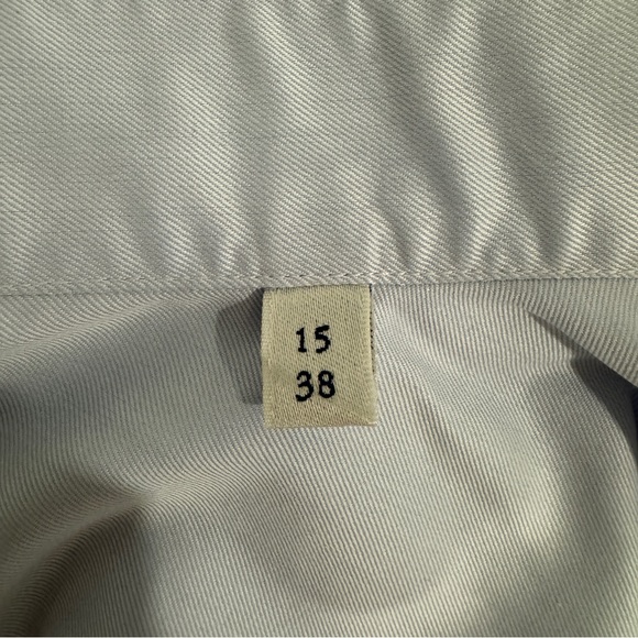 Stenströms Slimline Light Blue Twill Shirt Men’s 15 38 - Picture 7 of 9